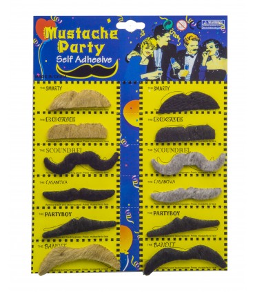 Cartella 12 Baffi assortiti