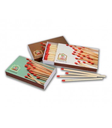 Fiammiferi KM  Camino 9CM.    conf. da 6 scatoline