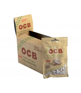 Filtri OCB slim 6mm. BIODEGRADABILI in bustina   conf. da 10 pz.