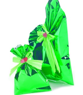 Buste Regalo Lucide in polipropilene misura 25  x 40 conf. 100 pz.  ass.