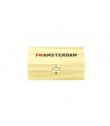 Rolling Box in Legno I Love Amsterdam