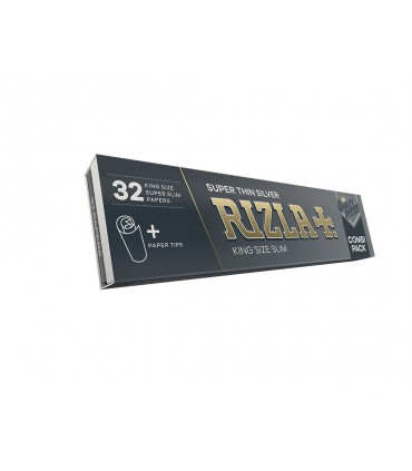 Cartina Rizla KS slim Thin Silver + Filtri in carta conf. 24 pz.