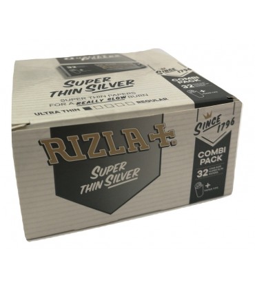 Cartina Rizla KS slim Thin Silver + Filtri in carta conf. 24 pz.