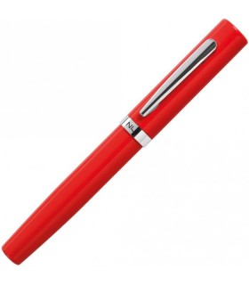 Penna Niji in Metallo cromato e Laccato  Mod. "Gioia" colore arancio