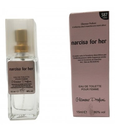 Profumo Glamour Narciso Rodriguez For Her da 15 ml