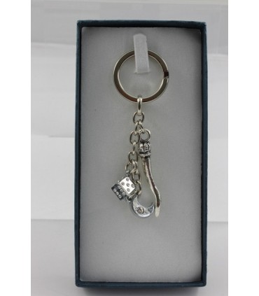 Corno+Dado+Luna+strass Predan in scatola da 