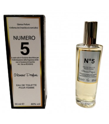 Profumo Glamour Chanel N°5 da 50 ml
