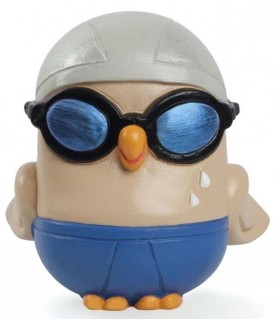 Statua Goofi Egan Nuoto in Ceramica mis.8x10