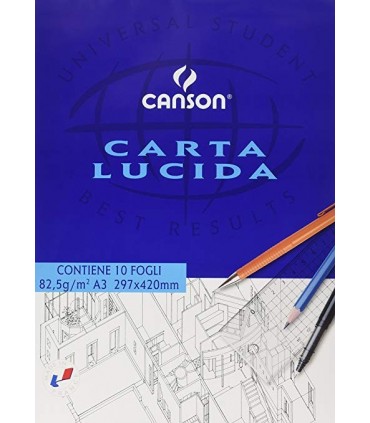 Blocco Lucido A3 Canson da 10 Fogli conf. da 25 pz.