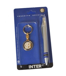 Set Penna e Portachiavi con Logo Inter