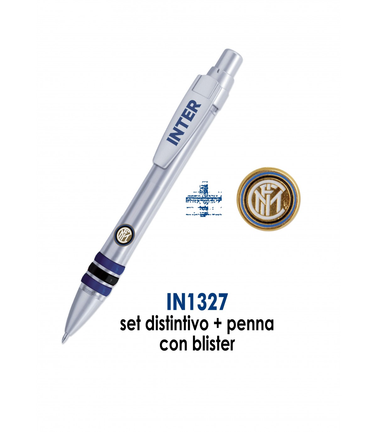 Penna Juventus a Sfera con Portachiavi Set in Scatola Prodotto Ufficiale