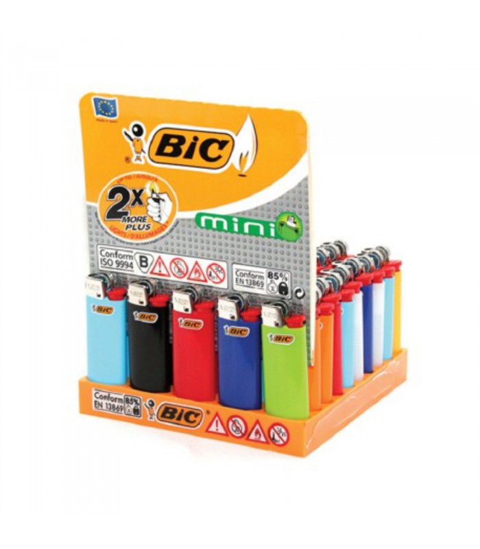 BIC ~ Accendino ~ Colori misti ~ Mini (Scatola da 50 pezzi