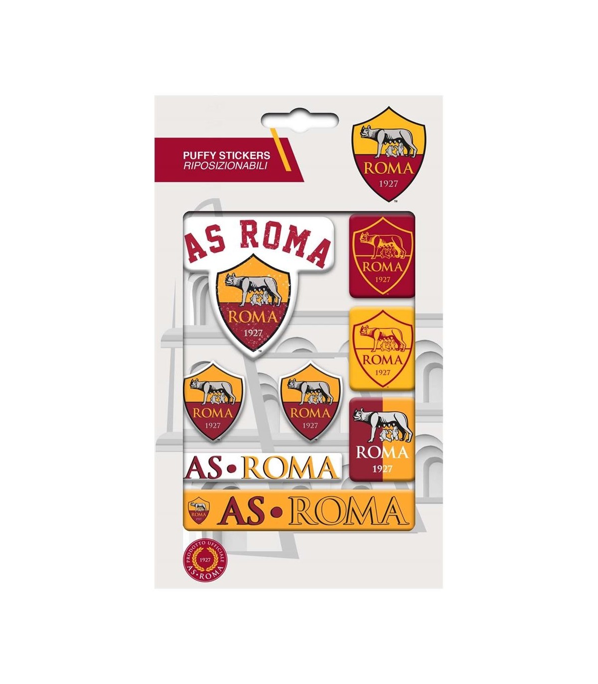 Stickers Adesivi A.S. Roma Puffy