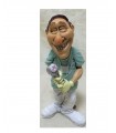 Caricature Mestier in resina "Dentista" H. 15 cm