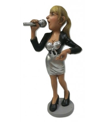 Mostra  Caricatura Mestieri "La Cantante! H. 15 cm.