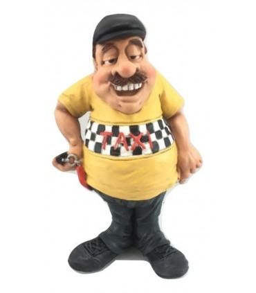 Caricatura Mestieri "Il Tassista" H.15 cm.