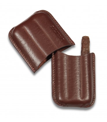 Porta 2 Toscanelli Dal Negro in Vera Pelle colore Nero