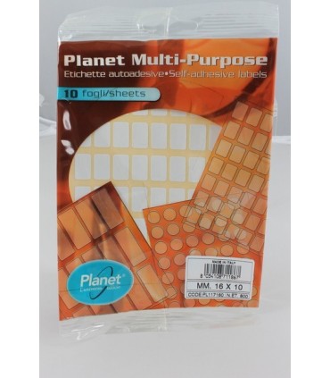 Et. Adesive in bustina  mm. 16X10