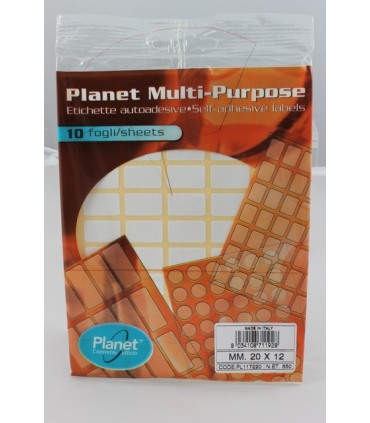 Et. Adesive in bustina  mm. 20X12