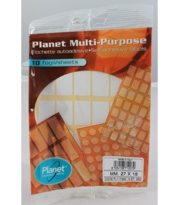 Et. Adesive in bustina  mm. 27x18