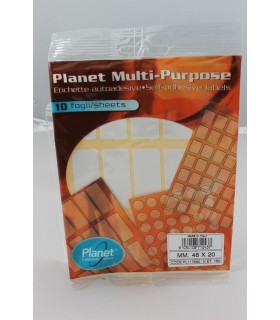 Et. Adesive in bustina  mm. 48x20