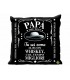 Cuscino Whiskey Papà 46x46 cm colore nero
