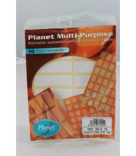 Et. Adesive in bustina  mm. 58x16