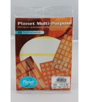 Et. Adesive in bustina  mm. 110x35