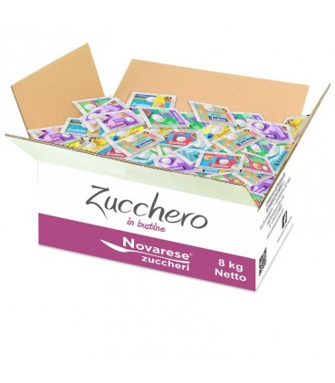 ZUCCHERO BIANCO IN BUSTINE DA 4g CARTONE DA 8 KG