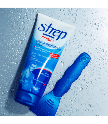 Crema Depilatoria Strep Man 200ml con Spatola