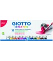 Scatola Tempere Giotto da 21 ml conf. 12 pz. colori assortiti