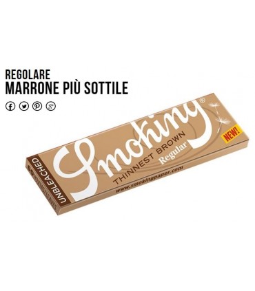 Cartina Smoking Thinnest Brown Regular  conf. 50 libretti da 60 foglietti