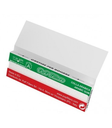 Cartina Classica  Corta Pop Filters White Line conf. da 50 libretti da 50 cartine