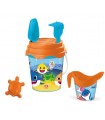 Secchiello Diam.17 + Accessori da Spiaggia Baby Shark