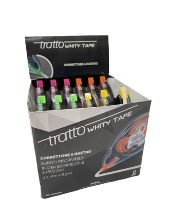 Correttore a Nastro Tratto Whity Tape Fila 4.2mm x 8.3m conf. 12 pz.