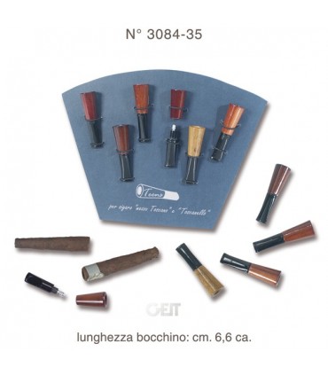 Bocchino in Radica Slim per Sigaro Toscano e Toscanello in Cartella da 6 pz. assortiti