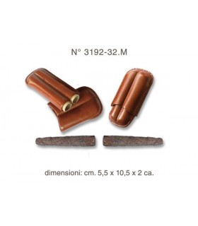 Portasigari Compatto per 2 Mezzi Toscani Finitura "Tipo Pelle"  colore Nero