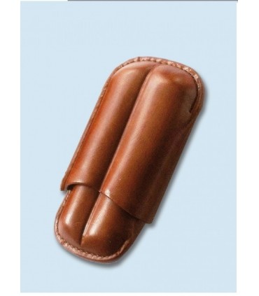 Portasigari Compatto per 2 Mezzi Toscani Finitura "Tipo Pelle"  colore Nero