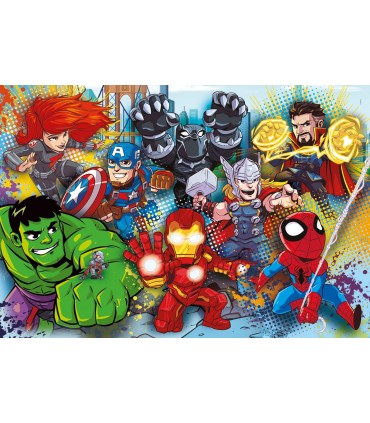 Puzzle Supercolor Clementoni Maxi 60 pz. Superhero Marvel