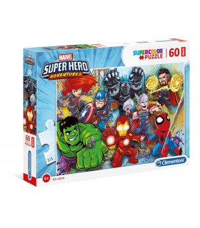 Puzzle Supercolor Clementoni Maxi 60 pz. Superhero Marvel