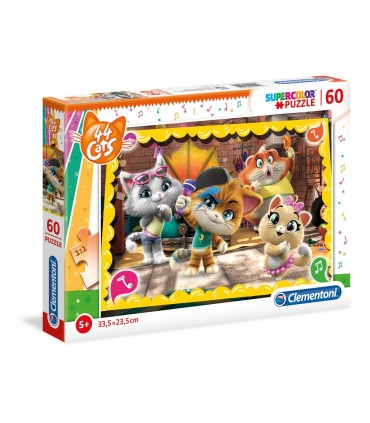 Puzzle Supercolor Clementoni 60 pz. Disney 44 Gatti
