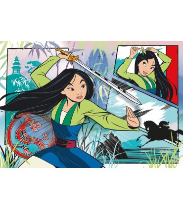 Puzzle Supercolor Clementoni 104 pz. Disney Mulan