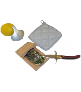 Set per Ostriche Laguiole confezionato in elegante scatola di Legno