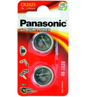 Pila a Bottone Panasonic CR2025 conf 12 pz.