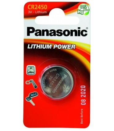Pila a Bottone Panasonic CR2450 conf. 12 pz.