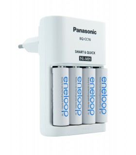 Caricatore Batteria Panasonic con 4 Stilo Ricaricabili