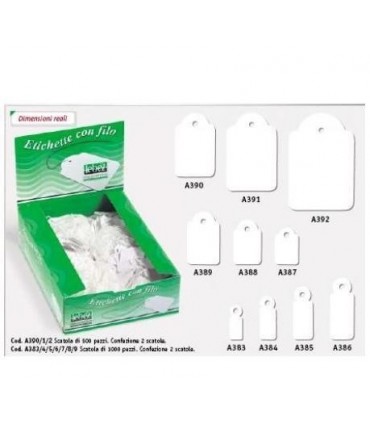 Etichette con Filo Lebez F.to 28X43 mm conf. da 500 pz.