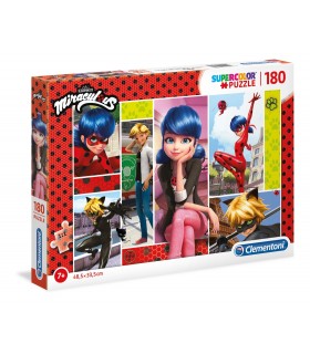 Puzzle Supercolor Clementoni 180 pz. Miraculous 2019
