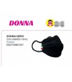 Mascherine Proteggi-Fiato Donna in Cotone 100% Lavabile idrorepellente e Traspirante conf. 10 pz. colore Nero