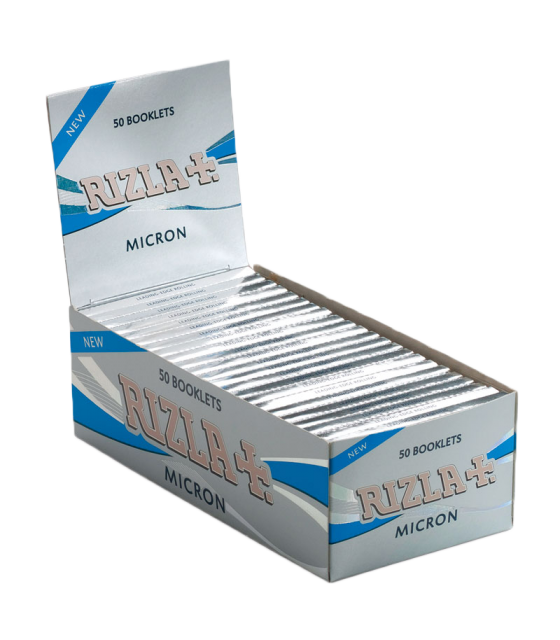 CARTINE CORTE GRIGIE DOPPIE RIZLA ARGENTO SILVER BOX DA 25 LIBRETT :: - Articoli Per Fumatori A Prezzi Da Ingrosso